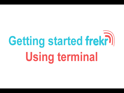 Using the terminal